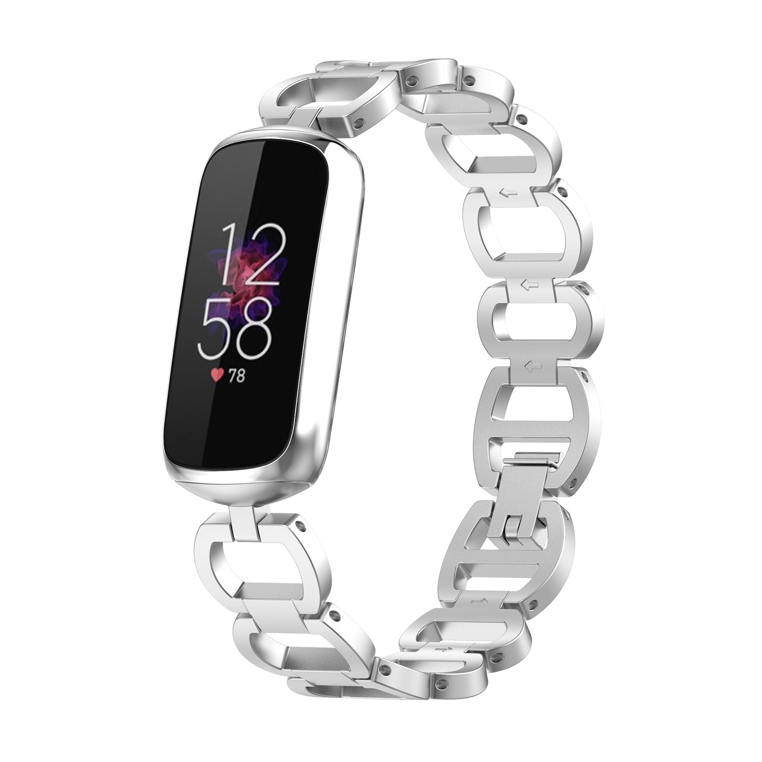 Armbåndstil rustfrit stål urrem udskiftning til Fitbit Luxe Special Edition Armbåndstil rustfrit stål urrem udskiftning til Fitbit Luxe Special Edition